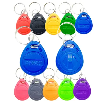 100ks RFID 125KHz Tag 11 Farba TK4100 EM4100 Blízkosti Keyfobs Značky RFID Karty pre Riadenie Prístupu Čas Dochádzky  4