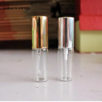 100ks/veľa 5ml Mini sklenené fľaše Traveler Sprej Rozprašovač Prázdne Parfum Fľašu  0