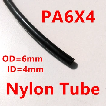 10meter/veľa Nylon Trubice PA6X4mm OD 6 mm 4 mm ID Plastové Flexibilné Potrubie PolyamideTube  10