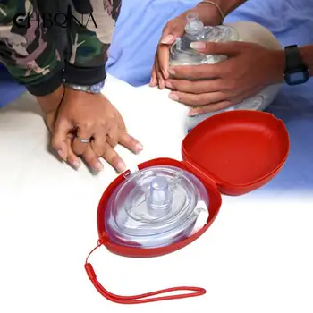 1PC CPR Resuscitator Záchranu Prvú Pomoc Masky Reuseable Dýchacie Masky Úst jednosmerný Ventil Vonkajší Prežitie Bezpečnostné Nástroje  4