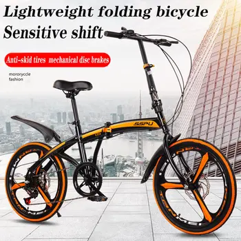 20-palcový dvojité kotúčové brzdy skladací bicykel roadmountain bicykli mesto variabilná rýchlosť skladací bicykel  5