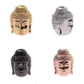 2020 Zlatá Farba Buddha Hlavu Voľné Dištančné Korálky Kovové Zliatiny Zinku Korálky Pre DIY Náramok Šperky Robiť Ručne vyrábané Doplnky.  5