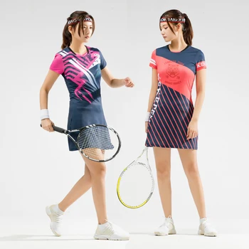 2021 Bedminton Šaty Tričko Pre Ženu Dievča Športové Šaty + Vnútorné Šortky Dámske Tenisové Šaty, Šortky Žena Telocvični Cvičenie Športové Oblečenie  5
