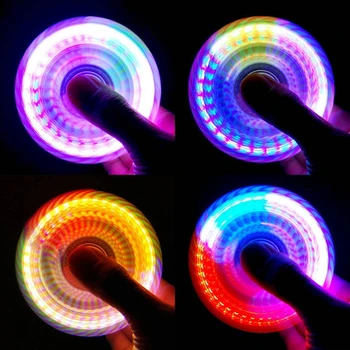 2021 Nové LED Svetlo, Fidget Spinner,Rainbow, Fidget Hračka Svetlo Prsta Ruky Spinner pre Deti Dospelých  10