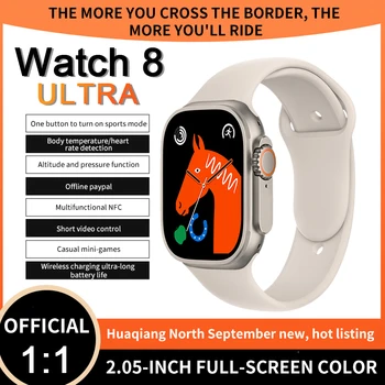 2022 GS8 Ultra Sprots Smartwatch Pre Muža, Ženu Série 8 Nepremokavé Bezdrôtové Nabíjanie Bluetooth Hovoru pre Apple  10