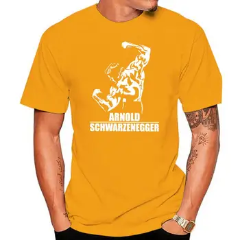 2022 Nové Cool Bavlna Muž T-shirt Najlepšie Sleling Dizajn Doprava Zadarmo Arnold Schwarzenegger T-Shirt  10