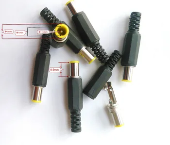 250pcs x 6,5 mm x 4.4 mm s 1.3 mm Pin Napájací DC Konektor Konektor nabíjačky Plastový adaptér dc 6,5 x 4.4 mm dc jack s 1.3 mm tip  5