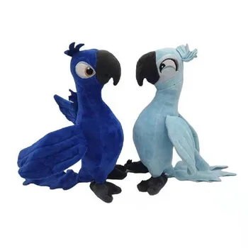 35 cm Rio 2 Papagáj Blu & Jewel Plyšové Hračky Roztomilý Kreslený Modrého Papagája Vták plyšáka Bábiky Darčeky pre Deti na Narodeniny, Vianoce  5