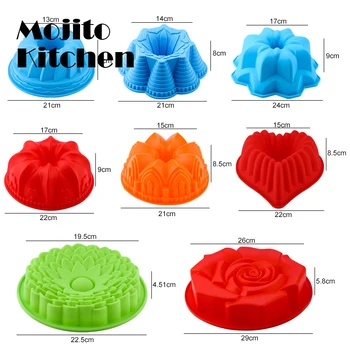 3D Tvar Náhodné Farebné Silikónové Pečivo Tortu Formy DIY Pečenie Dezert Mousse Tortu Pečenie Nástroje Umenie Tortu Pečenie Zásobník Nástroj Model  10