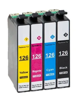 4 Pack Kompatibilné 126 Ink Cartridge pre Epson Stylus NX330 /430 Zamestnancov 520 / 60 / 435 / 545 / 630 / 633 / 635 / 645 / 840  4