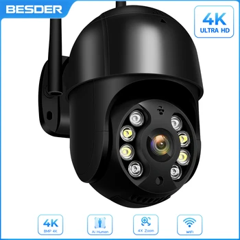 4K 8MP WiFi IP Kamera Auto Tracking Humanoidný Detekciu Audio PTZ Kamery Zabezpečenia P2P H. 265 CCTV Video Surveillance Camera  4