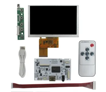 5 Palcov 800*480 Viacúčelový LCD Displej Regulátora Kompatibilný s HDMI Audio Ovládanie Ovládač Rada  4