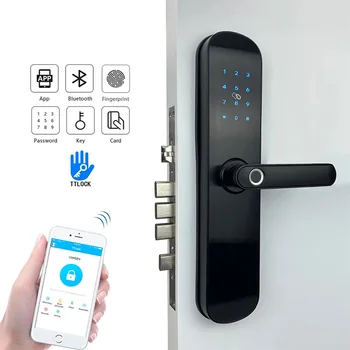 Biometrický snímač Odtlačkov Zámok Domov, Bezpečnostné Vstupné Dvere Smart Lock s TTLOCK Diaľku Odblokovanie Dverí Systém Kontroly Prístupu  10