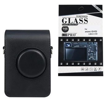 Caiul pre Fujifilm Instax Mini EVO Okamžité Fotoaparát na Film Prípade PU Kožené Ochranné Taška S Popruhmi+Screen Protector  10