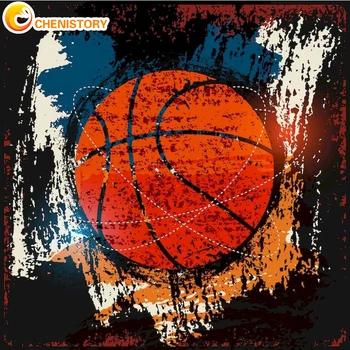 CHENISTORY Diamond, Maľovanie Námestie Kamienkami Basketbal DIY 5D Diamond Mozaikový Obraz Cross Stitch Diamond Výšivky Auta  10