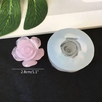 DIY Kvet Silikónové Formy Živice Camellia Pivónia Daisy Lotosový Kvet Jewlery Tvorby  10