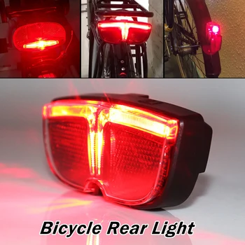 Elektrický Bicykel Led Červené zadné svetlo na Zadnej Rack Blatník, Zadné Svetlo Na Bicykel Batérie Cyklistické Príslušenstvo Skúter Lampa  10