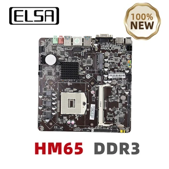 ELSA HM65 Mini ITX základnej Dosky PGA 989B DDR3 Podpora Intel Core i3/i5/i7 Pentium Celeron CPU Pre Herné PC Gamer Nové  10