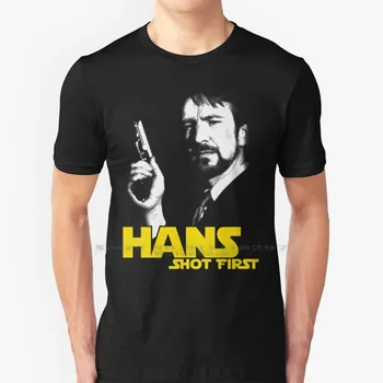 Hans Strieľal Prvý Tričko Zo 100% Čistej Bavlny Die Hard Alan Rickman Hans Gruber  10