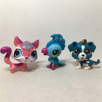 Hasbro Littlest Pet Shop Zvieratká Mačka, Pes, Vták Bábika Darčeky Toy Model Anime Postavy Zbierať Ozdoby  10