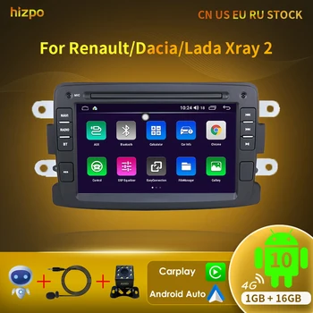 Hizpo Android 10 autorádia GPS Navigácia pre Renault/Dacia/Sandero/Duster/Captur/Lada Xray 2/Logan Multimediálny Prehrávač Auto RDS  10