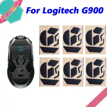 Hot predaj 1-10set Myši Nohy Korčule Podložky Pre Logitech G900 wireless Mouse White Black protišmykové nálepky náhradné  10