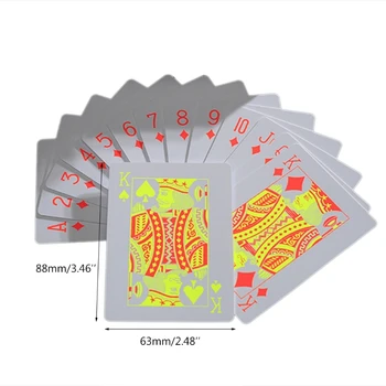 Hrať Karty Nepremokavé Poker Karty PVC Klasické Žiarivky Poker Karty Novinka Poker Hra Nástroje pre Rodinné Party Hra  5