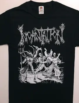 Incantation T Shirt Death Metal Immolation Mayhem Watain Krvi S-3Xl Zadarmo Značky Štýl Krátkym Rukávom Unisex Tričká  10