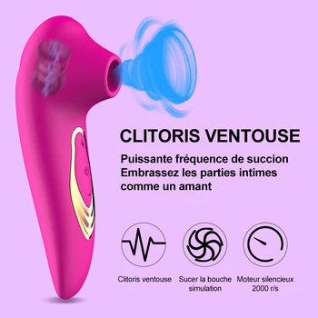 Klitorálny Sania Vibrátor Pre Ženy Klitorisu Bradavky, Klitoris Vákuové Prísavky Stimulátor Vibrátory Sexuálne Hračky pre Dospelých Žien 18  5