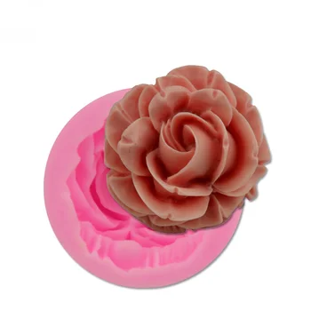Kvitnú Ruže Silikónové Tortu Formy 3D Kvet Fondant Formy Cupcake Želé Cukríky, Čokoládové Dekorácie Pečenie Nástroj Formy FQ2825  10