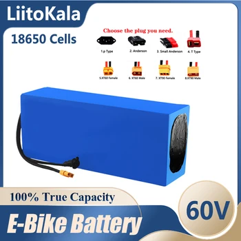 LiitoKala 60V E-bike batérie 60V 20ah 25ah 30ah 15ah 40ah 18650 batéria bike prestavbu bafang Vysoký výkon ochrany  5