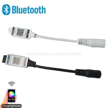 Mini RGB Kompatibilné s Bluetooth LED Regulátor DC 5V 12V 24V Hudby BT Smart APP Radič Svetelné Pásy Ovládanie Pre RGB LED Pásy  5