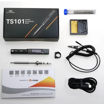 MINIWARE Pôvodné TS101 65W Mini USB, Elektrická Spájkovačka Nastaviteľná Teplota Digitálna Spájkovacia Stanica TS100 PINE64 Upgrade  10