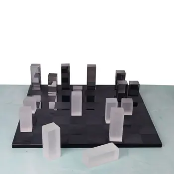 Moderný Domov Crystal Šach Taliansky Ľahké Luxusný Model Miestnosti Študovňa Dekorácie Geometrické Šachové Figúrky Šachovnicu Severskej  5