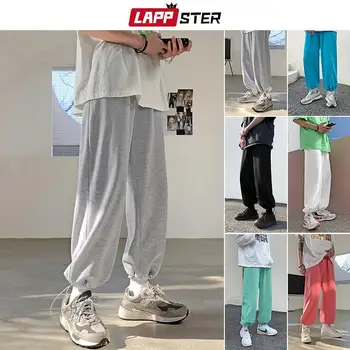 Muži Japonský Streetwear 6 Farieb Pevné Tepláky 2022 Muž Black Joggers Nohavice Muž Kórejský Hip Hop Harajuku Trati Nohavice  10