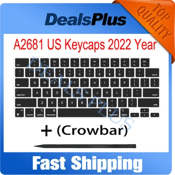 Nový AMERICKÝ Black Keycaps Tlačidlá Set Pre MacBook Air 13.6