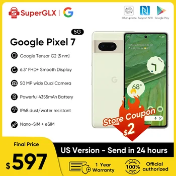 NÁS Verzia Google Pixel 7 5G Smartphone 6.3