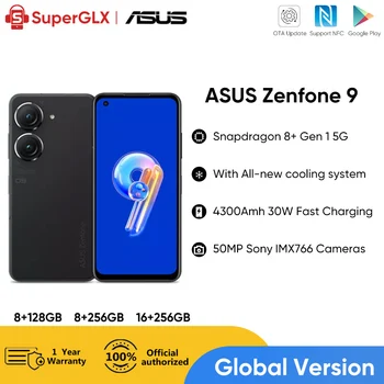 Originál ASUS Zenfone 9 5G Smartphone Snapdragon 8+ Gen 1 120Hz Super AMOLED Displej 30W Rýchle Nabíjanie 50MP Hlavnej Kamery Telefón  10