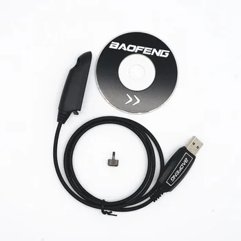 Originálne USB Programovací Kábel Pre Baofeng Ham Dve Spôsobom, Rádio S Disk CD Softvéru Pre UV9R Plus BF-9700 BF-A58 Walkie Talkie  10