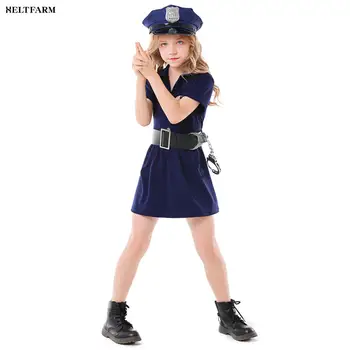 Policajt Jednotné pre Dievčatá, policajt Halloween Kostým pre Deti  10