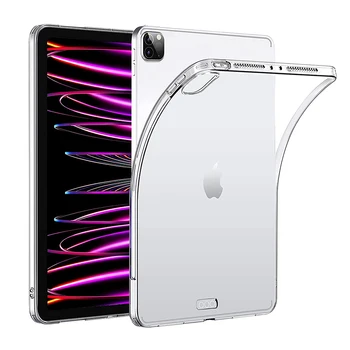 Pre iPad Pro 11 palcový 2./3./4rd Generácie 2022/2021/2020/2018 TPU Silikónový Transparentný Štíhly Kryt pre iPad Vzduchu 4 5 Späť Prípade  4