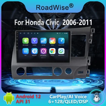 Roadwise 2 din Android autorádia Multimediálne Carplay Pre Honda Civic 2006 2007 2008 2009 2010 2011 4G WIFI, DVD, GPS DSP autoradio  10