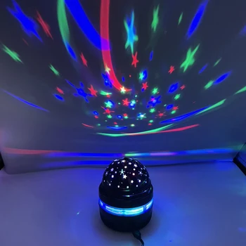 Rotujúce LED Star Nočné Svetlo USB Disco DJ Stage Strany Projektorom Hviezdnej Oblohy Nočné Svetlo Deti Dar Deťom Spálňa Sky Nightligh  10