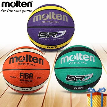 Roztavený basketbalovú loptu veľkosť 7 človeka školenia balon úradný ballon z kros príslušenstvo basquetebol fiba basquete baloncesto  5