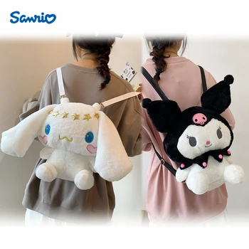 Sanrio 20 Štýl Plyšový Batoh Hello Kitty Kuromi Cinnamoroll Mymelody Kawaii Dievča Cartoon Taška Anime Kabelky Veľkoobchod Hračiek Dary  4