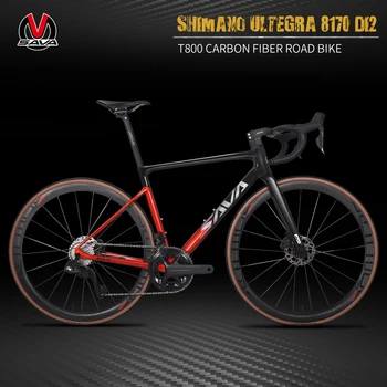 SAVA carbon road bike elektronické radenie karbonových vlákien na bicykli 24 rýchlosť ultra ľahké 6.88 kg s Ultegra 8170 Di2  5