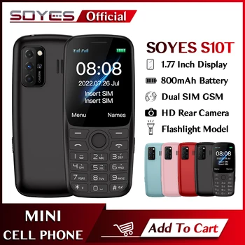 SOYES S10T 2G GSM Mini Klávesnice Telefónu Hlasný Reproduktor Celulárnej Cenior Mobilný Telefón S 800mAh Silný Blesk Mobil  10