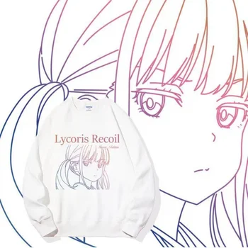 Takina Inoue Anime Mikina Lycoris Recoil Manga Zimné Streetwear Mužov Pulóver Tepláková Súprava Ženy Dlhý Rukáv Top Pár Oblečenie  10