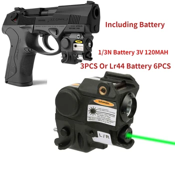 Taktické Pištole Svetlom Baterky Zbraň Zelený/Červený Laserový Zameriavač Býk G2C Beretta PX4 walther Lanterna Glock17.19 Vrátane batérie  5