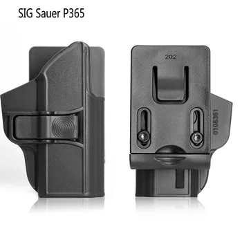 Taktické Pravej Ruke Zbraň Puzdro pre Sig Sauer P365 Pištole Závesu Prípade Pás Pádlo Rýchle Uvoľnenie Spona na Dve Vykonávať Metóda  5